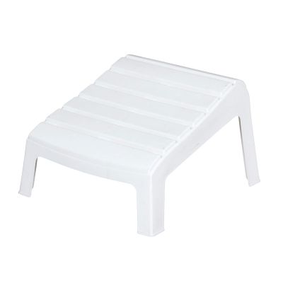 Image of White Resin Adirondack Foot Stool